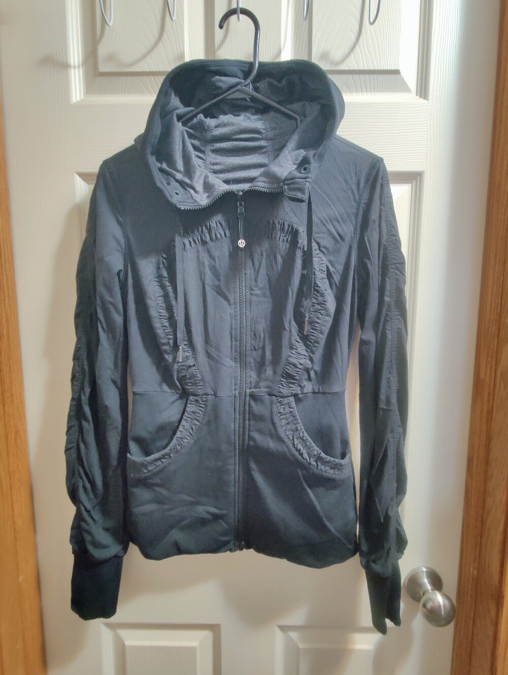Lululemon Dance Studio Jacket III - Black / Grey - Reversible  - Size 8
